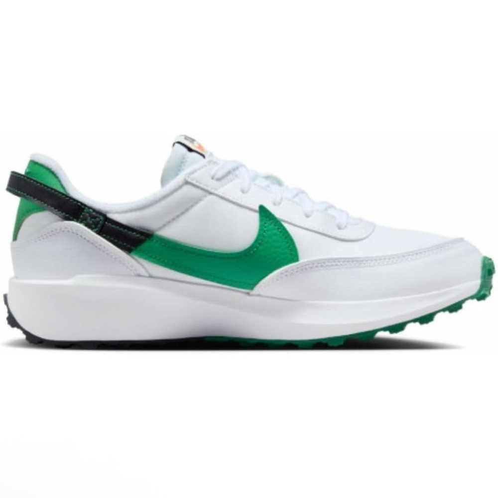 Nike Men's White and Green waffle debut with the waffle bottoms!